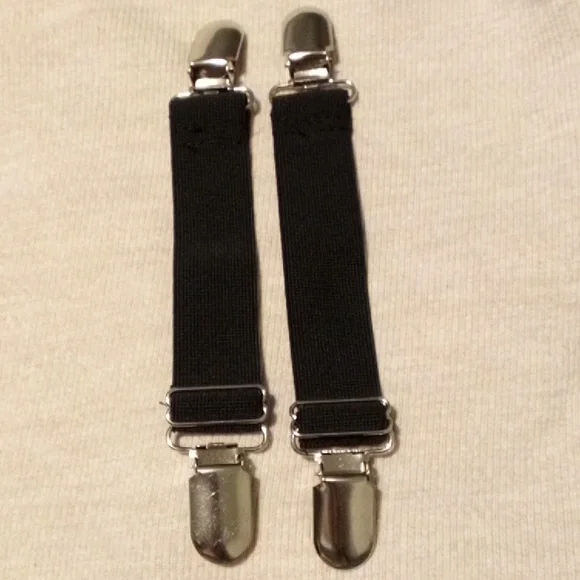 A Pair Of Adjustable Elastic Boot/Pant Clips Stirrups Leg Straps - Picture 1 of 2